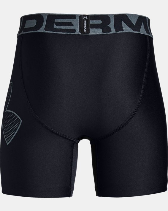 Boys' HeatGear® Armour Shorts, Black, pdpMainDesktop image number 1